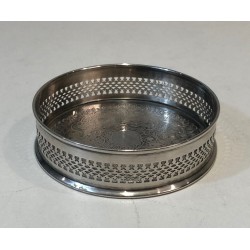 Set of Four French Silver-Plated Bottle Coasters