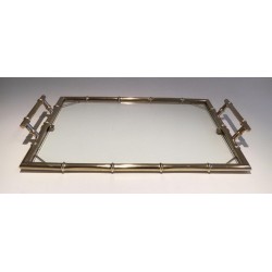 Large French Modernist Chrome Serving Tray