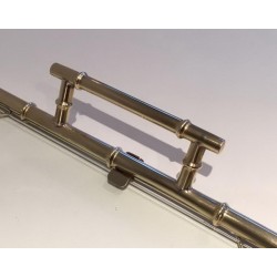 Large French Modernist Chrome Serving Tray