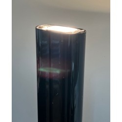 Lampadaire Halogène Megaron en Métal Laqué Noir, Gianfranco Frattini, vers 1980