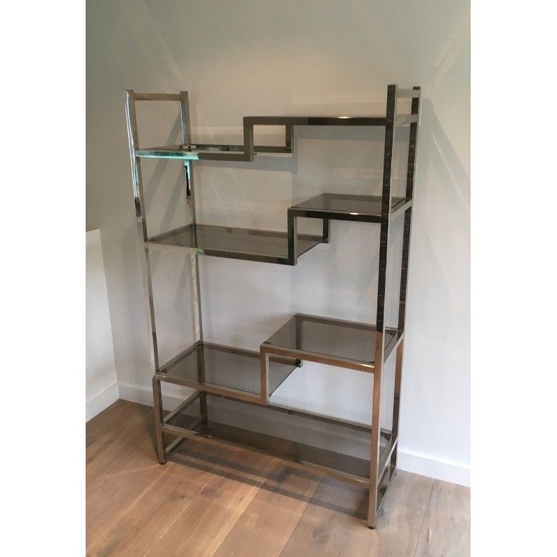 Etagère Design Chromée. Dans le Goût de Willy Rizzo