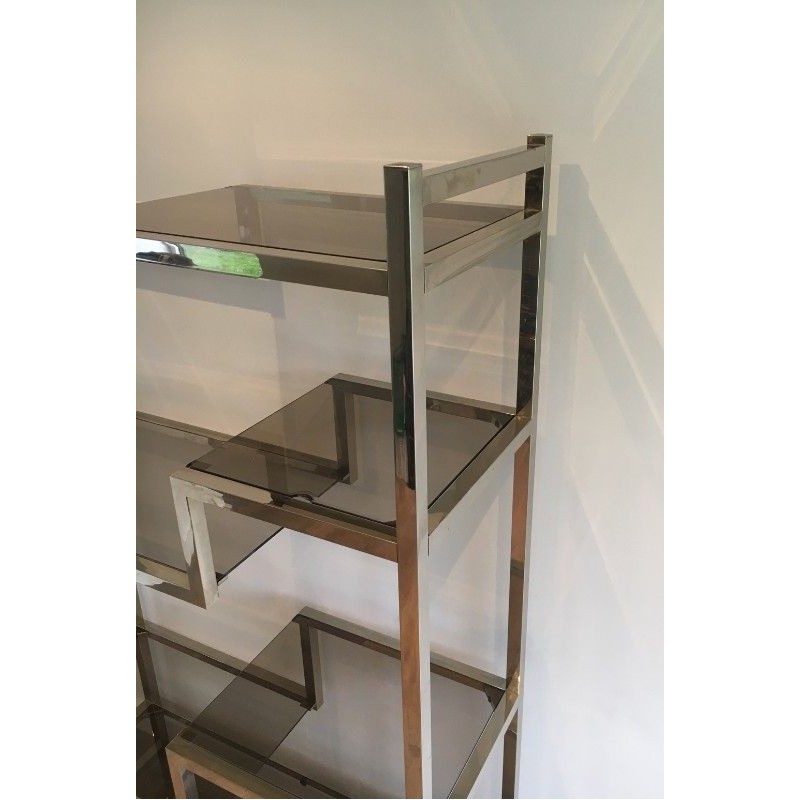Etagère Design Chromée. Dans le Goût de Willy Rizzo
