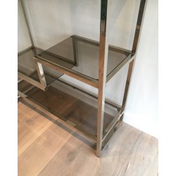 Etagère Design Chromée. Dans le Goût de Willy Rizzo