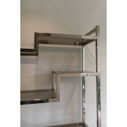 Etagère Design Chromée. Dans le Goût de Willy Rizzo