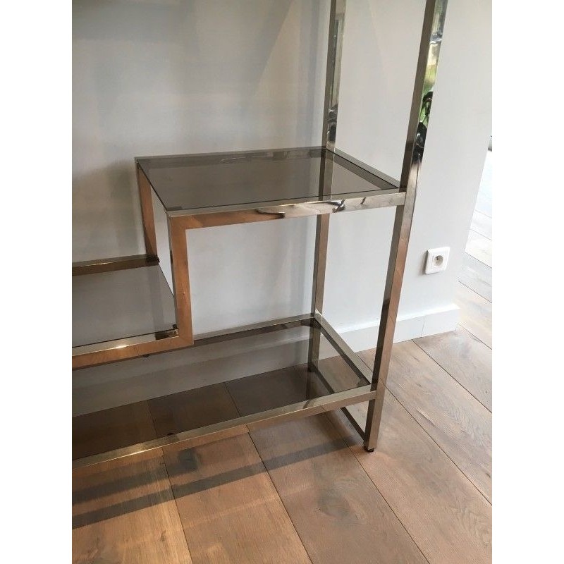 Etagère Design Chromée. Dans le Goût de Willy Rizzo