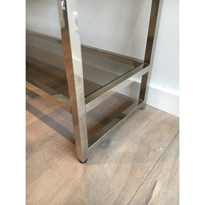 Etagère Design Chromée. Dans le Goût de Willy Rizzo