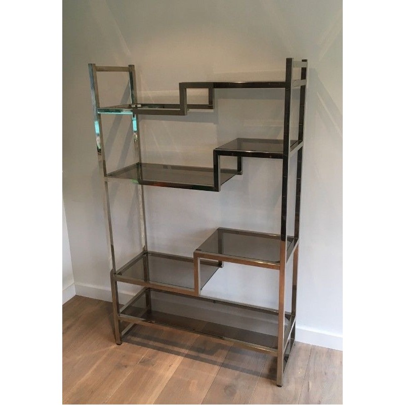 Etagère Design Chromée. Dans le Goût de Willy Rizzo