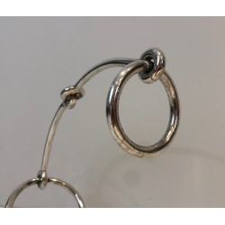 Porte-Bouteille Traineau en Métal Argenté