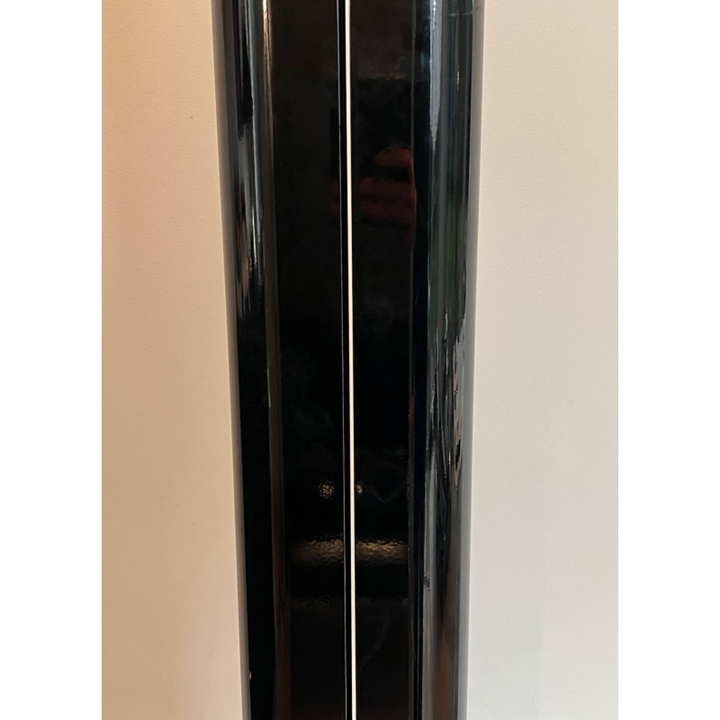 Lampadaire Hallogène Modèle Megaron en Métal Laqué Noir signé Gianfranco Frattini