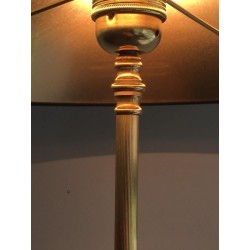 Neoclassical Brass Floor Lamp