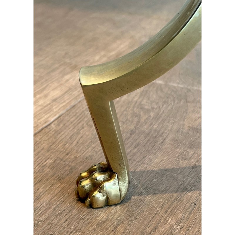 Adjustable Brass Reading Lamp with Claw Feet, Style of Maison Jansen, circa 1940