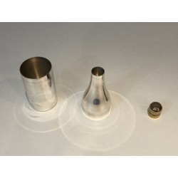 Silver Plated Shaker Presenting a Champagne Bottle