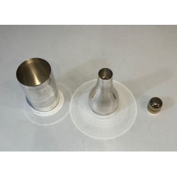 Silver Plated Shaker Presenting a Champagne Bottle