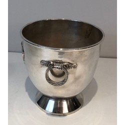 Silver Plated Champagne Bucket with Grappes Decor