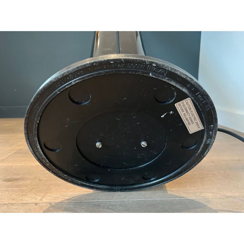 Lampadaire Hallogène Modèle Megaron en Métal Laqué Noir signé Gianfranco Frattini