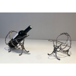 Pair of Louis XVI Style Silver-Plated Bottle Holders by Wiskemann