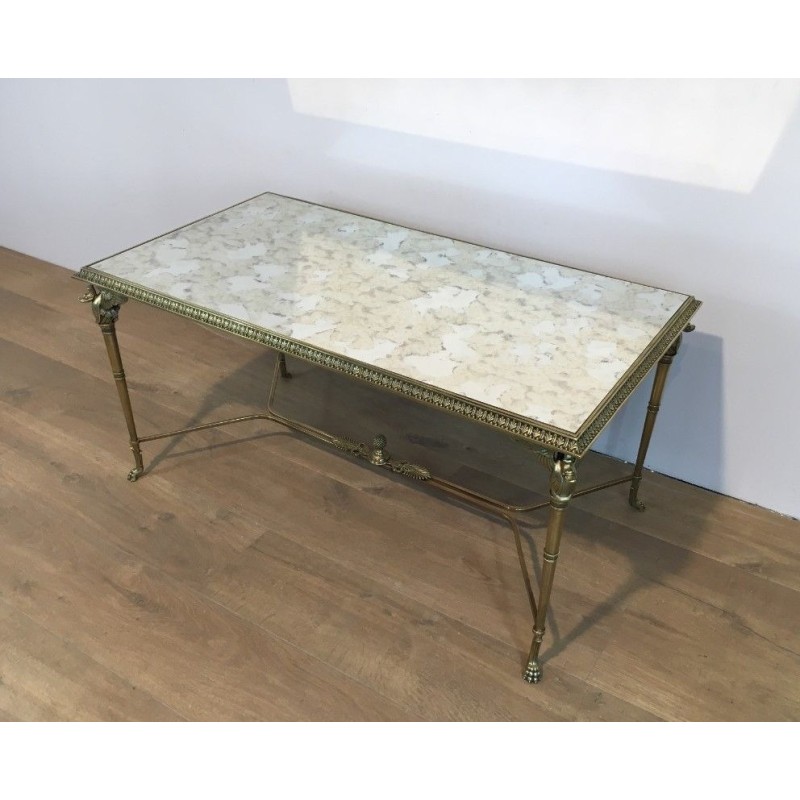 Table Basse en Bronze et Laiton. Dans le goût de la Maison Jansen