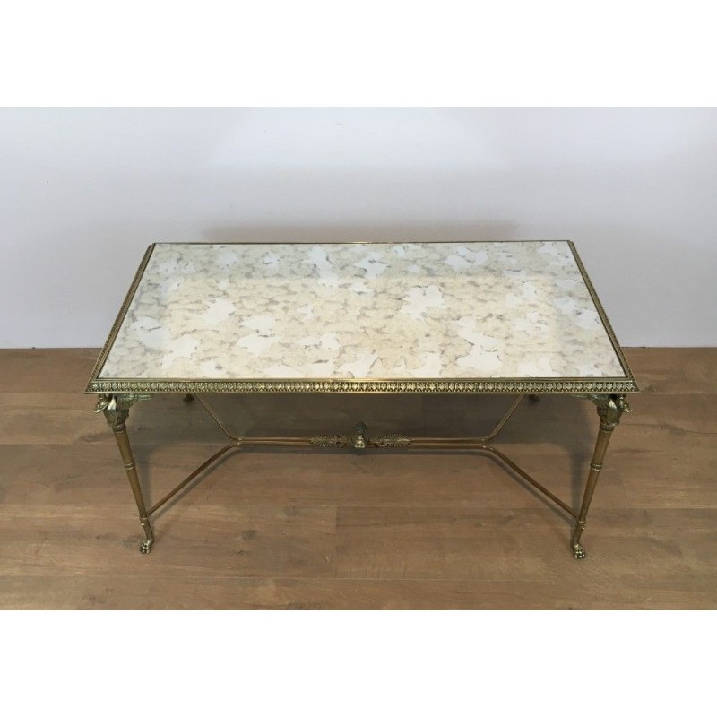 Table Basse en Bronze et Laiton. Dans le goût de la Maison Jansen