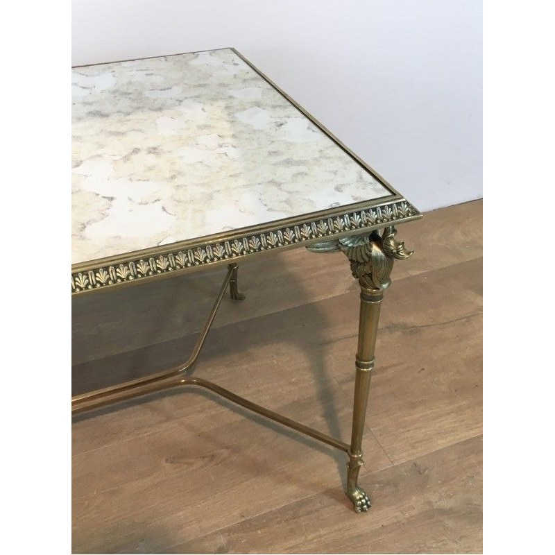 Table Basse en Bronze et Laiton. Dans le goût de la Maison Jansen