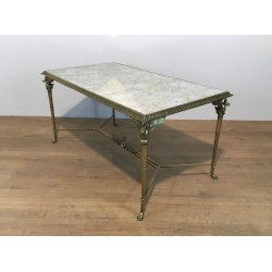 Table Basse en Bronze et Laiton. Dans le goût de la Maison Jansen