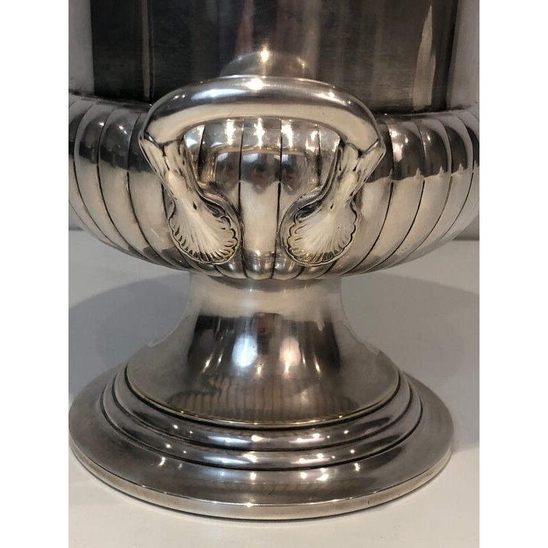 Belle Époque French Silver-Plated Champagne Bucket