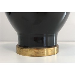 Black and Gold Ceramic Table Lamp