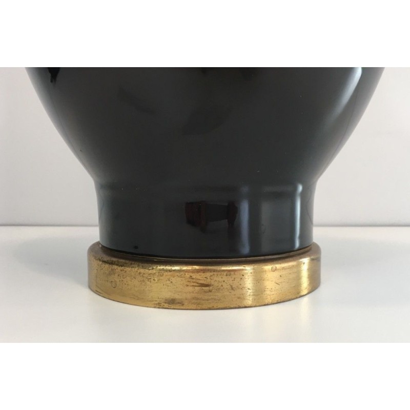 Black and Gold Ceramic Table Lamp