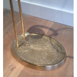 Brass Swan Umbrella Stand Attributed to Maison Jansen