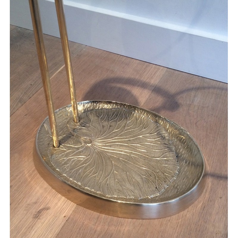 Brass Swan Umbrella Stand Attributed to Maison Jansen