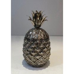 Silver Plated Pineapple Ice Bucket