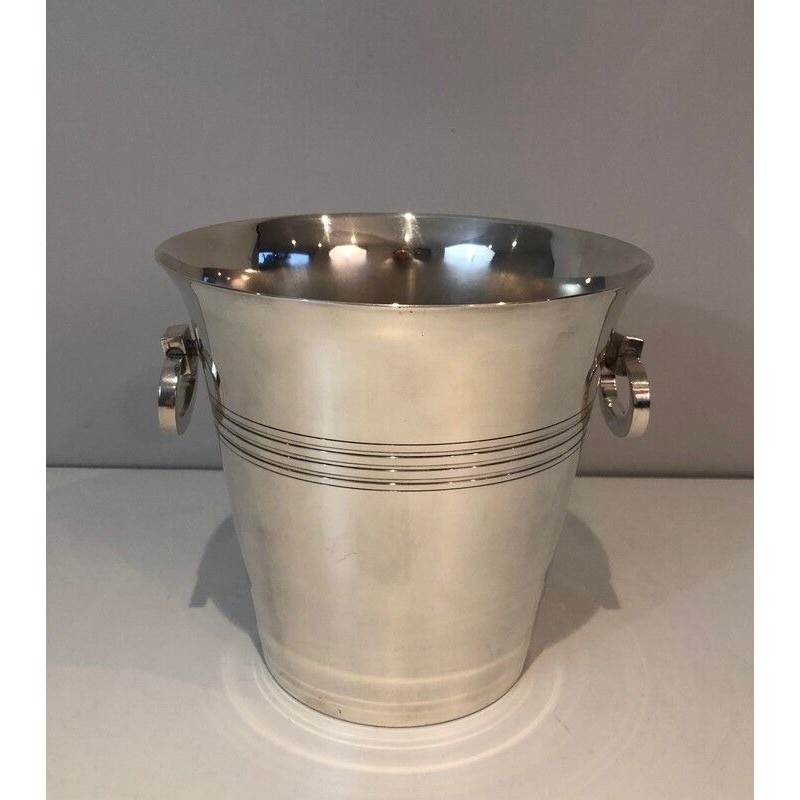 Seau à Champagne en Métal Argenté