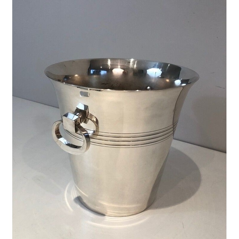 Seau à Champagne en Métal Argenté