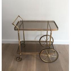 Table Roulante en Laiton. Maison Jansen