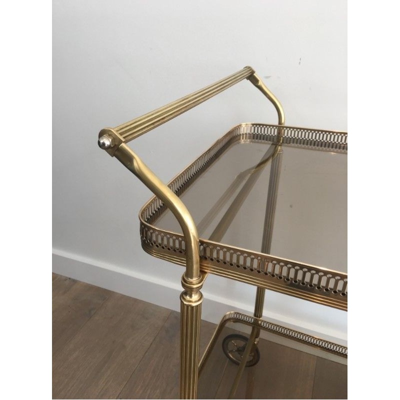 Table Roulante en Laiton. Maison Jansen