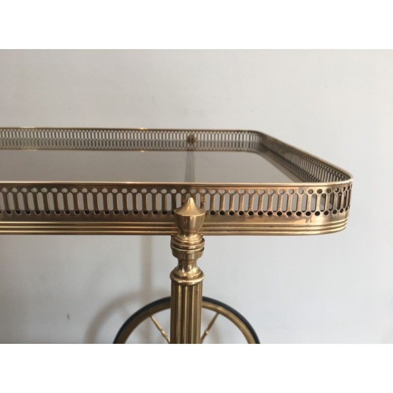 Table Roulante en Laiton. Maison Jansen