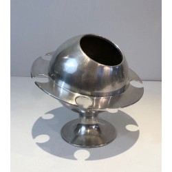 Rare Silver Plated Champagne Bucket with Flutes Holder