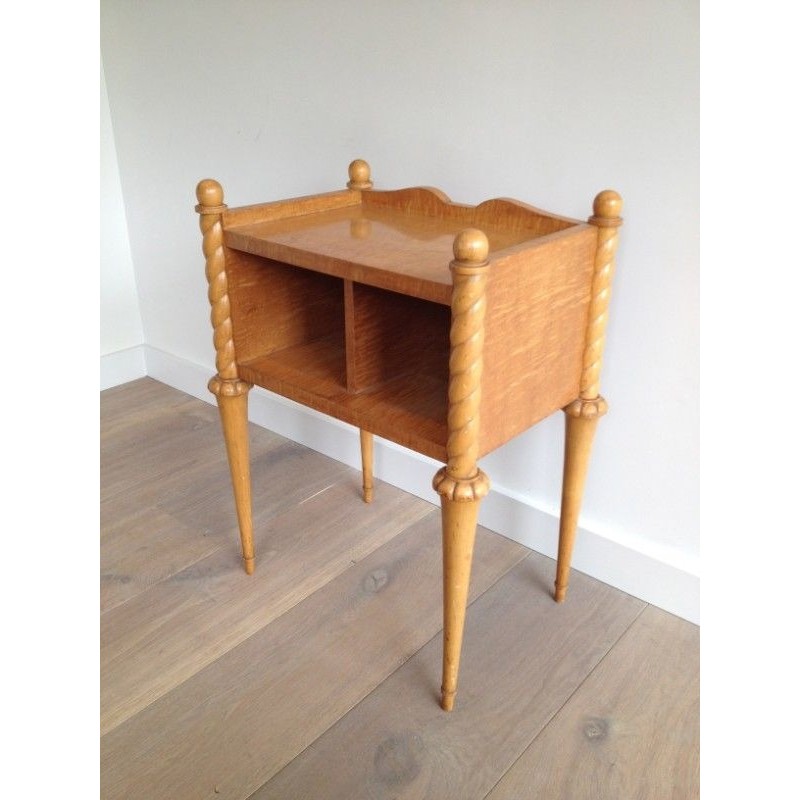 Sycamore and Maple Side Table, Art Déco Style