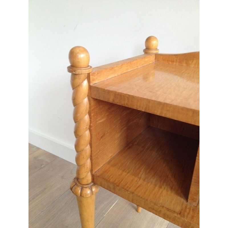 Sycamore and Maple Side Table, Art Déco Style