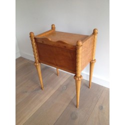 Sycamore and Maple Side Table, Art Déco Style