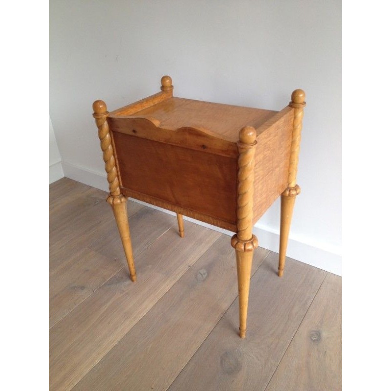 Sycamore and Maple Side Table, Art Déco Style