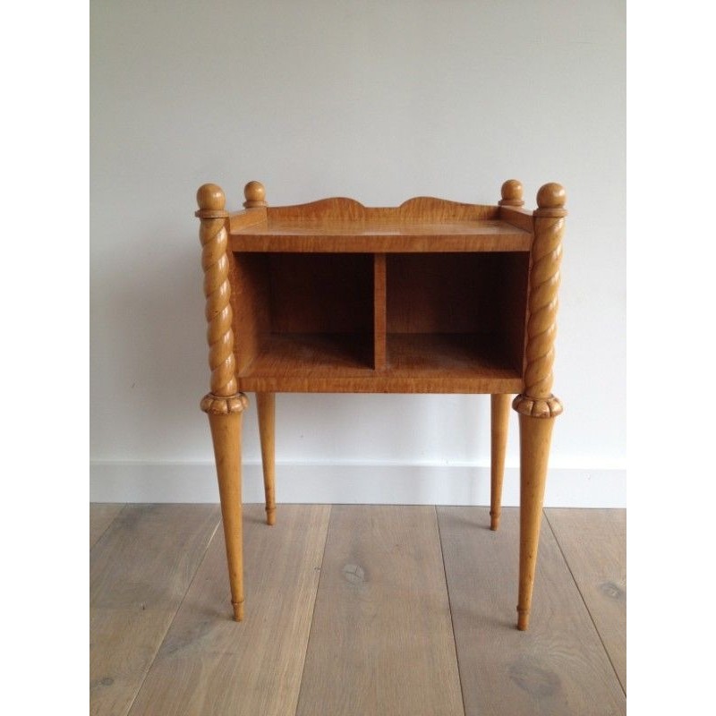 Sycamore and Maple Side Table, Art Déco Style