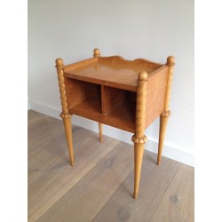 Sycamore and Maple Side Table, Art Déco Style