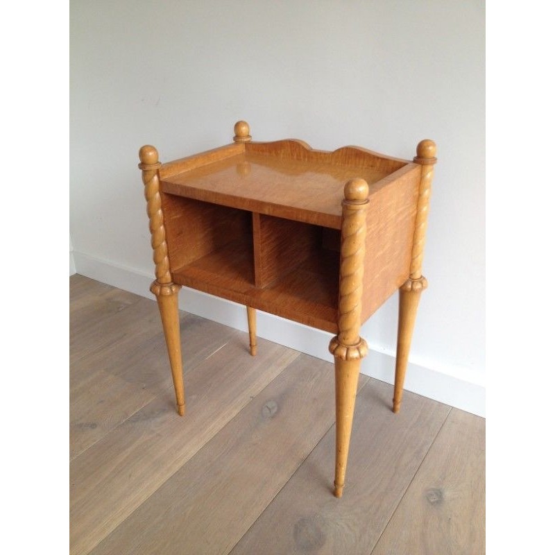 Sycamore and Maple Side Table, Art Déco Style