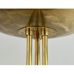 Lampadaire Design en Laiton Style Art Déco, Travail Français, vers 1970