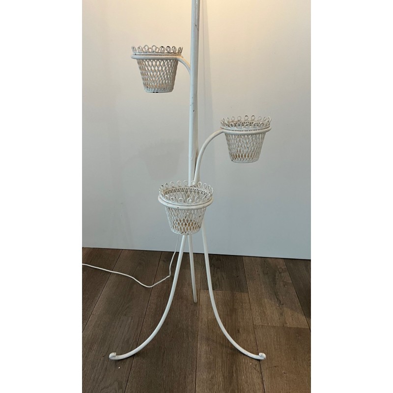 Lampadaire Porte-Plantes Cap d'Ail par Mathieu Matégot, Travail Français, vers 1950