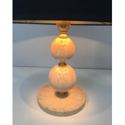 Lamp en Travertin et Laiton