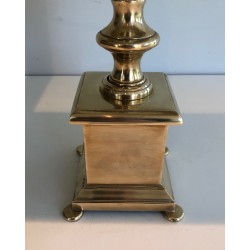 Paire de Lampes de Style Néoclassique en Laiton