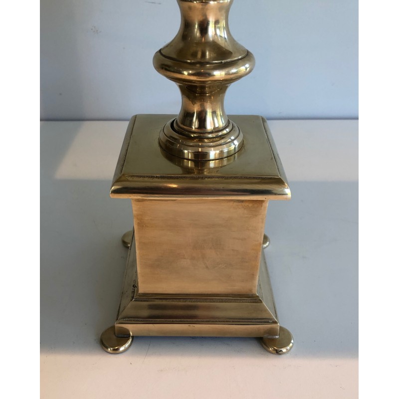 Paire de Lampes de Style Néoclassique en Laiton