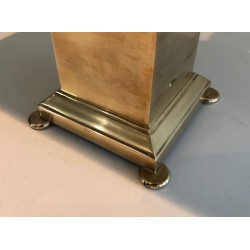 Pair of Neoclassical Style Brass Table Lamps