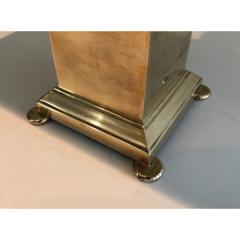 Pair of Neoclassical Style Brass Table Lamps